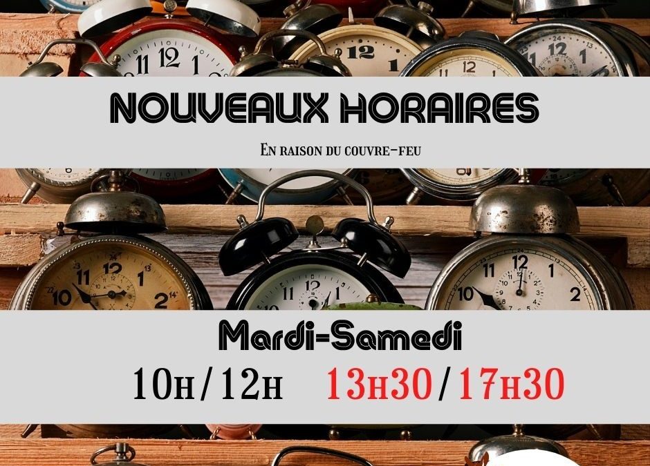 Changements d’horaires