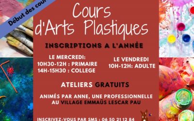 Les cours d’Arts-Plastiques reprennent à la rentrée !