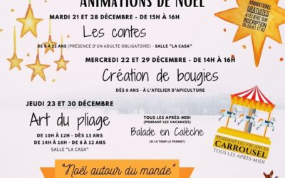 Des animations au Village pour les vacances de Noël !