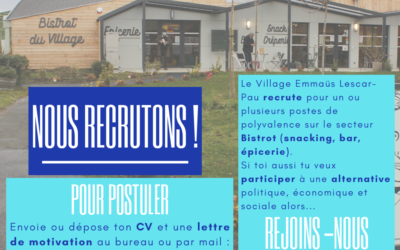 Nous recrutons !