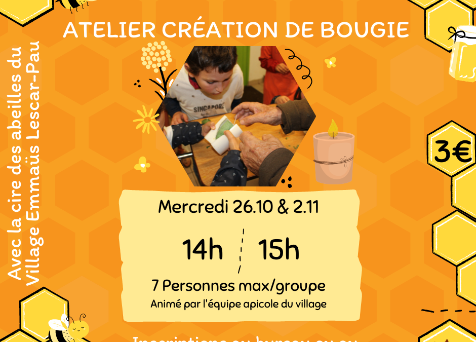 Atelier création de bougie