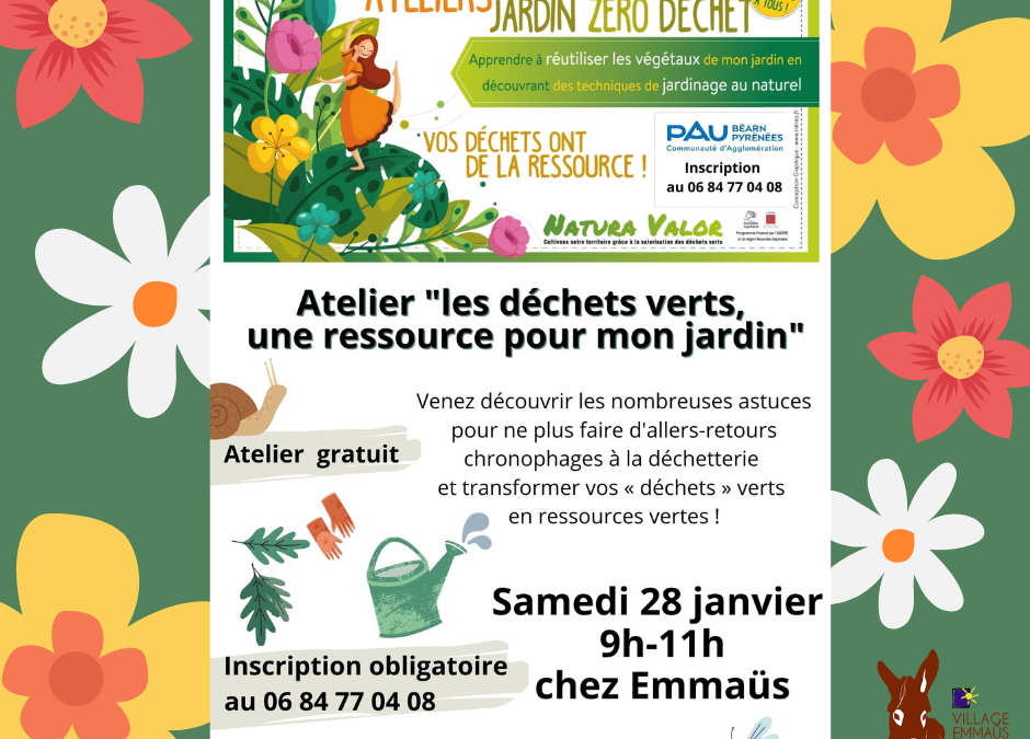 Atelier gratuit « Les déchets verts, une ressources pour votre jardin »