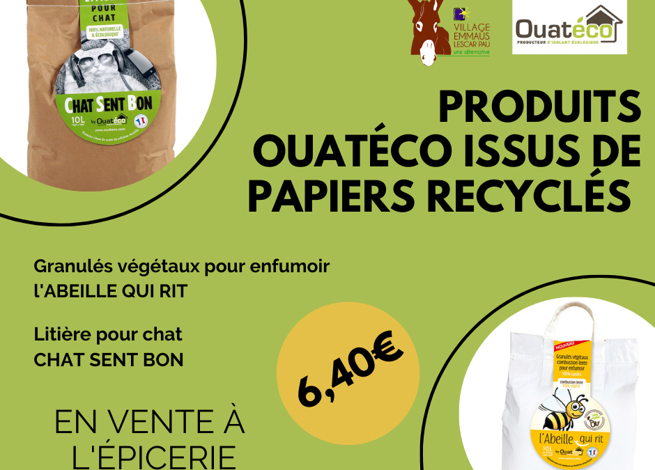 Nouveaux produits Ouatéco en vente à l’épicerie !