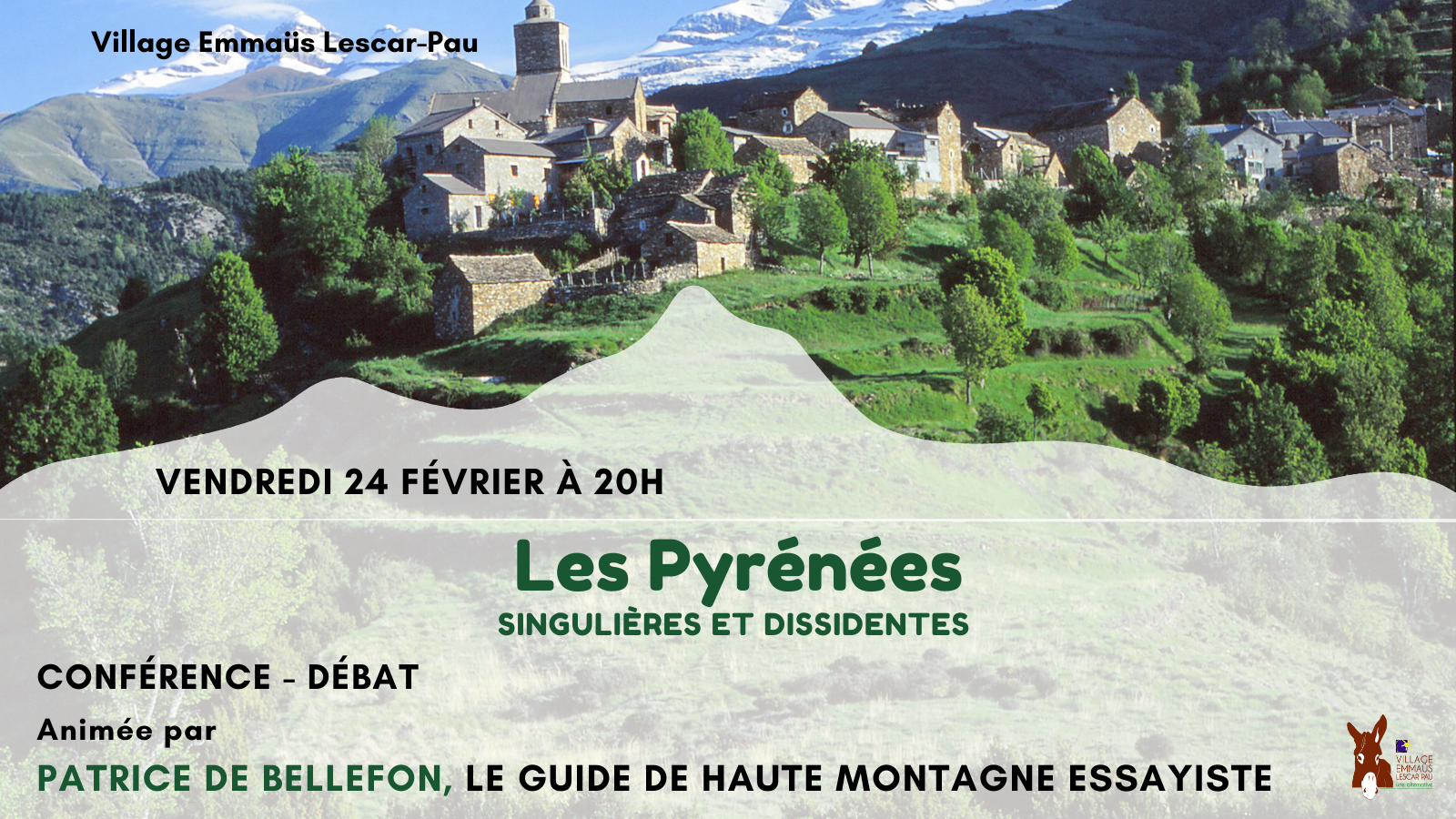conférence-débat Les Pyrénées (Publication Twitter)