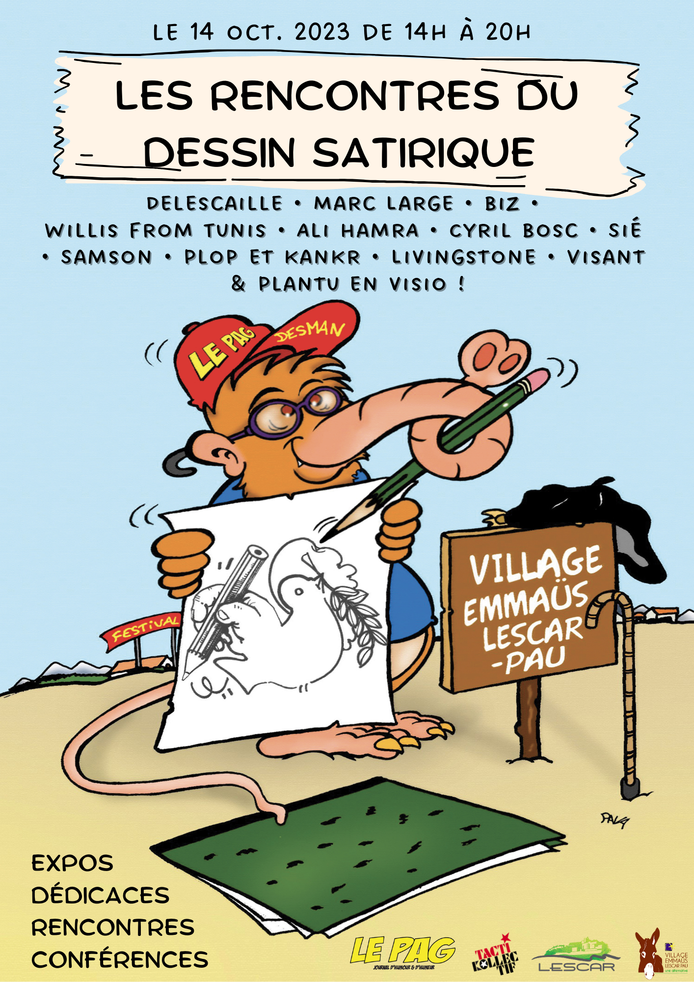 OKaffiche festival dessin sans traits de coupe