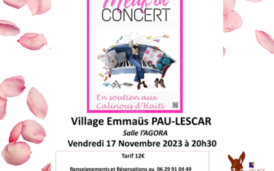 Vendredi 17 Novembre : Concert au Village Emmaüs Lescar-Pau