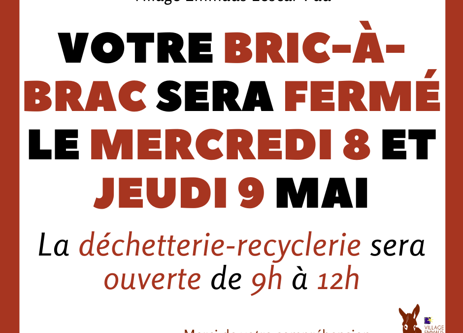 Attention jours fériés