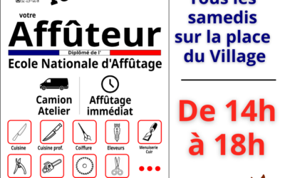 Affûteur professionnel tous les samedis au Village Emmaüs Lescar-Pau