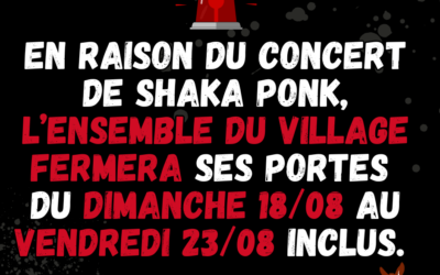 FERMETURE EXCEPTIONNELLE