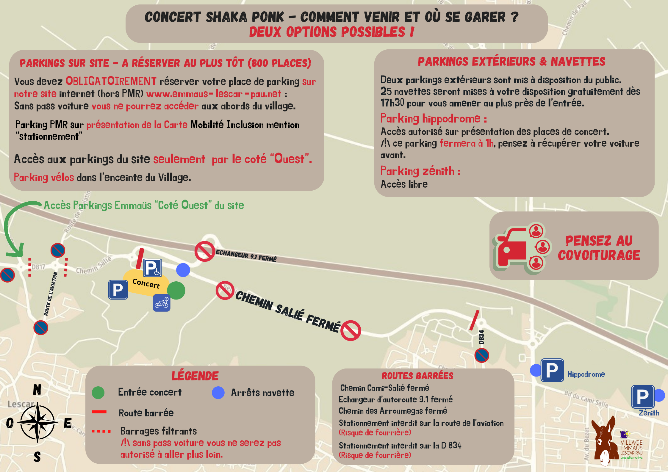Concert SHAKA PONK - Comment venir et où se garer (8)