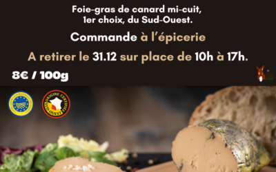 Dernière ligne droite pour votre repas de réveillon…