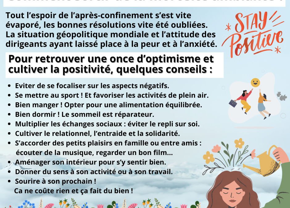 Comment sortir de la morosité ambiante ?